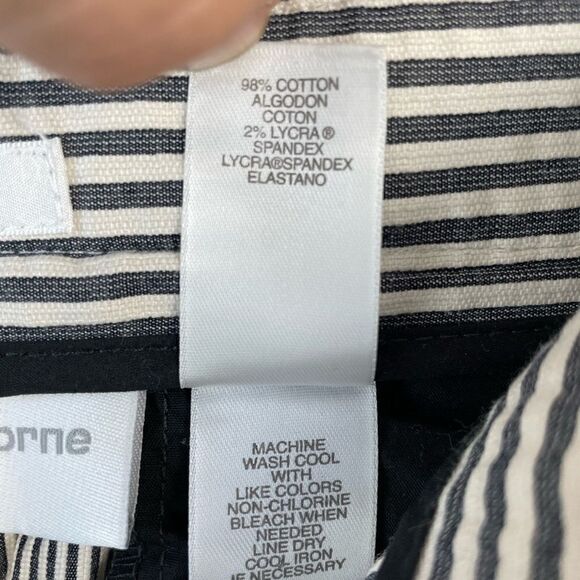 EUC Liz Claiborne Womens Tabitha Striped Slacks Size 8 - Picture 6 of 6